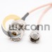 RF Cable Connector Types UHF Female SO239 to F Type Male Cable Assembly RG316 15cm