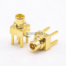 MMCX Straight Connector Gold Plated Offset Type for PCB Mount