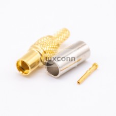 MMCX Coaxial Connector Male Straight Gold Plated Crimp Type MMCX Coaxial Connector Male Straight Gold Plated Crimp Type