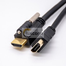 HDMI adapter Cables Male to Female Straight with Screws 1/3/5 Meter