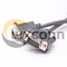 D-sub Male to Male Straight 9pin Black Overmold Type Fixed with Screws 1M D-sub Male to Male Straight 9pin Black Overmold Type Fixed with Screws 1M