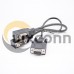 15pin DB Male Left angle Cable to 15pin Female&9pin Male Overmold Type 0.3M 15pin DB Male Left angle Cable to 15pin Female&9pin Male Overmold Type 0.3M