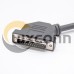 D-sub 25 pin Male to Female Cable Assembles Connector with AWG24/26/28/32 0.3M D-sub 25 pin Male to Female Cable Assembles Connector with AWG24/26/28/32 0.3M
