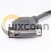 D-sub 25 pin Male to Female Cable Assembles Connector with AWG24/26/28/32 0.3M D-sub 25 pin Male to Female Cable Assembles Connector with AWG24/26/28/32 0.3M