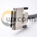 Metallic Shell VHDCI Male to Male 68pin  Straight Overmolded Cable Fixed with screws 0.2M