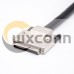 Metallic Shell VHDCI Male to Male 68pin  Straight Overmolded Cable Fixed with screws 0.2M