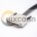 Metallic Shell VHDCI Male to Male 68pin  Straight Overmolded Cable Fixed with screws 0.2M