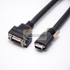 26pin SCSI Male Connector to VHDCI Straight Male Connector Overmolded Cable 1M 26pin SCSI Male Connector to VHDCI Straight Male Connector Overmolded Cable 1M