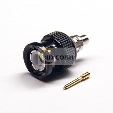 BNC Antenna Connector Straight Male Solder Type with Black Electrophoresis BNC Antenna Connector Straight Male Solder Type with Black Electrophoresis