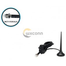 Auto Cell Antenna, 2" Magnet Base, 3" Tall, 10 ft Cable, MCT Connector Auto Cell Antenna, 2" Magnet Base, 3" Tall, 10 ft Cable, MCT Connector