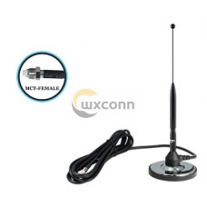 Auto Cell Antenna, 3.25" Mag. Base, 11" Tall, 18 ft. Cab., MCT Conn. Auto Cell Antenna, 3.25" Mag. Base, 11" Tall, 18 ft. Cab., MCT Conn.