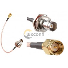 BNC Female to SMA Male 15cm Pigtail Cable RG316
