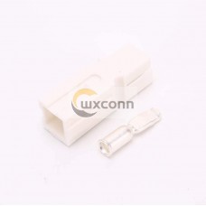 1 Way Power Connector Quick Connect Disconnect 600V 75Amp Battery Cable Connector (White Housing, 6AWG 8AWG 10/12AWG)