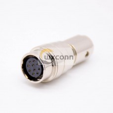 10 Pin Female Circluar Connector HR10A Series Cable Mount Jack with 10mm Matal Shell 10 Pin Female Circluar Connector HR10A Series Cable Mount Jack with 10mm Matal Shell