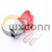 600V 120Amp Grey Housing 2 Way Battery Power Cable Connector with Red External Protective Rubber Dustproof Cover