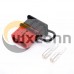 600V 120Amp Red Housing 2 Way Battery Power Cable Connector with Black External Protective Rubber Dustproof Cover 600V 120Amp Red Housing 2 Way Battery Power Cable Connector with Black External Protective Rubber Dustproof Cover