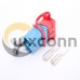 600V 120Amp Blue Housing 2 Way Battery Power Cable Connector with Grey Plastic T-Bar Handle and Red Rubber Dustproof Cover 600V 120Amp Blue Housing 2 Way Battery Power Cable Connector with Grey Plastic T-Bar Handle and Red Rubber Dustproof Cover