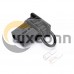 600V 175Amp Black Housing 2 Way Battery Power Cable Connector with Black External Protective Rubber Dustproof Cover
