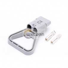 600V 175Amp Grey Housing 2 Way Battery Power Cable Connector with Plastic grey Triangle Handle 600V 175Amp Grey Housing 2 Way Battery Power Cable Connector with Plastic grey Triangle Handle
