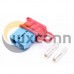 600V 175Amp Blue Housing 2 Way Battery Power Cable Connector with Red External Protective Rubber Dustproof Cover 600V 175Amp Blue Housing 2 Way Battery Power Cable Connector with Red External Protective Rubber Dustproof Cover