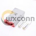 2 Way 600V 350Amp Grey Housing Battery Power Cable Connector with Red Color Cable fix plug