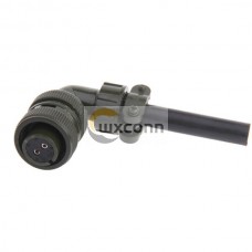 MS3108A14S-9S Right Angle Plug 2 Contacts Solder Socket Female Circular Connector MS3108A14S-9S Right Angle Plug 2 Contacts Solder Socket Female Circular Connector