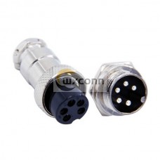 GX16 Wiring 5 Pin Connector Satraight Waterproof Male Female Aviation Connector