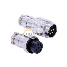 GX16 Connector 7 Pin Male Female Plug Wiring Cable Connector Straight