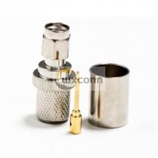SMA For RG8 Straight Plug Crimp Connector SMA For RG8 Straight Plug Crimp Connector
