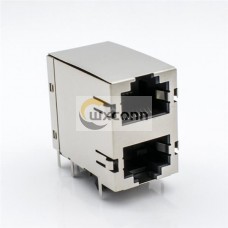 Dual Layer RJ45 Connector 8P8C Shield Jack Socket With Shrapnel Without Led