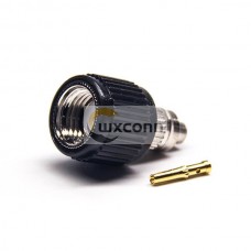 RP SMA Male Connector 180 Degree Solder Type Black Plastic Shell Nickel Plating RP SMA Male Connector 180 Degree Solder Type Black Plastic Shell Nickel Plating