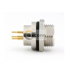 M8 Connectors Circular Front Panel Mount PCB 3 Pin Female Waterproof Straight Aviation Connector M8 Connectors Circular Front Panel Mount PCB 3 Pin Female Waterproof Straight Aviation Connector