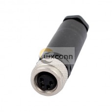 M8 4 Pin Female Connector Waterproof Assemblely Cable Unshiled Straight Plug M8 4 Pin Female Connector Waterproof Assemblely Cable Unshiled Straight Plug
