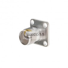 TNC Connector Solder Flange Straight Female 50Ω Bulkhead Termination for panel mount TNC Connector Solder Flange Straight Female 50Ω Bulkhead Termination for panel mount