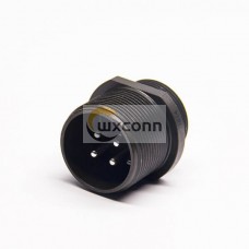 MS3101A18-10P Circular MIL Spec Aluminum Alloy 4 Position Cable Connecting Receptacle Connector MS3101A18-10P Circular MIL Spec Aluminum Alloy 4 Position Cable Connecting Receptacle Connector