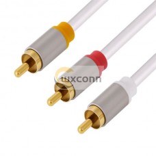 3 Way  RCA Audio Splitter TV Plug Cable 1.5M
