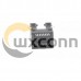 2pcs RJ45 Connector Cat5 Horizontal Socket Black Plastic SMT 2pcs RJ45 Connector Cat5 Horizontal Socket Black Plastic SMT