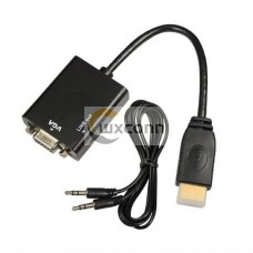 Hdmi to Vga Converter Audio Cable Bald Type for HDTV,PC Hdmi to Vga Converter Audio Cable Bald Type for HDTV,PC