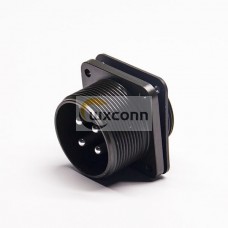 MS3102A22-22P 4 POS Solder Cup Straight Box Mount 4 Pin Male Automotive Connector